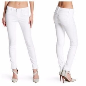 NWT Joe's Jeans Skinny Ankle Raw Hem White Jeans
